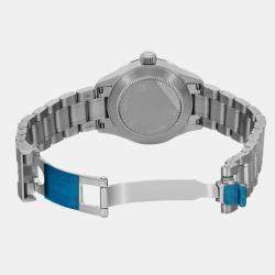 Pre Owned Tudor Silver Diamond Stainless Steel Style 12100-0003 Automatic Women's Wristwatch 28 mm