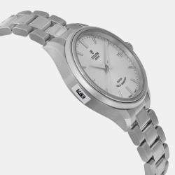 Tudor Silver Stainless Steel Style 12300-0001 Automatic Women's Wristwatch 34 mm 