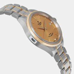Tudor Champagne Diamond Yellow Gold Stainless Steel Style 12303-0004 Automatic Women's Wristwatch 34 mm 