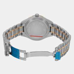 Tudor Champagne Diamond Yellow Gold Stainless Steel Style 12303-0004 Automatic Women's Wristwatch 34 mm 