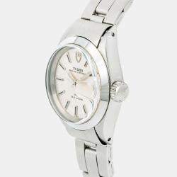 Tudor Silver Stainless Steel Prince Oysterdate 92400 Automatic Women's Wristwatch 25 mm