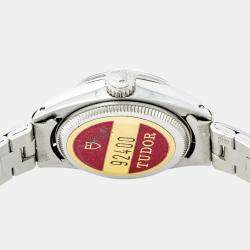 Tudor Silver Stainless Steel Prince Oysterdate 92400 Automatic Women's Wristwatch 25 mm