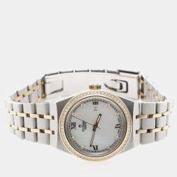 Pre Owned Tudor Royal 28323 Automatic Yellow Gold Stainless Steel Women's Wristwatch 28 mm