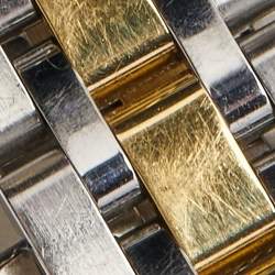 Pre Owned Tudor Champagne 18K Yellow Gold Stainless Steel Classic Date 22023-0012 Women's Wristwatch 28 mm