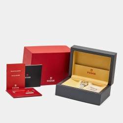 Pre Owned Tudor Champagne 18K Yellow Gold Stainless Steel Classic Date 22023-0012 Women's Wristwatch 28 mm