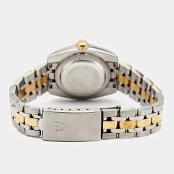 Pre Owned Tudor Champagne 18K Yellow Gold Stainless Steel Classic Date 22023-0012 Women's Wristwatch 28 mm