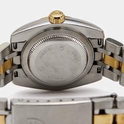 Pre Owned Tudor Champagne 18K Yellow Gold Stainless Steel Classic Date 22023-0012 Women's Wristwatch 28 mm