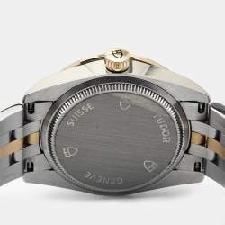Tudor Champagne Diamond 18k Yellow Gold Stainless Steel Glamour 53003-0006 Women's Wristwatch 31 mm