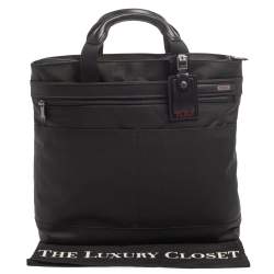 Pre Owned Tumi Black Nylon Gen 4.2 Companion Tote