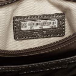 TUMI Grey Leather Satya Satchel