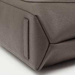 TUMI Grey Leather Satya Satchel