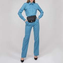 Pre Owned TUMI Black Canvas Belt Bag