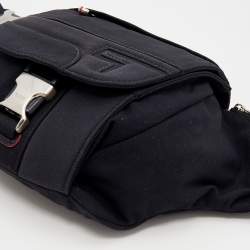 Pre Owned TUMI Black Canvas Belt Bag