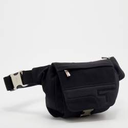 Pre Owned TUMI Black Canvas Belt Bag