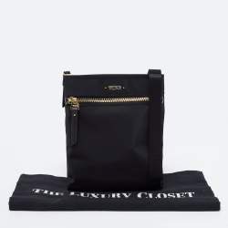Pre Owned TUMI Black Nylon Messenger Bag