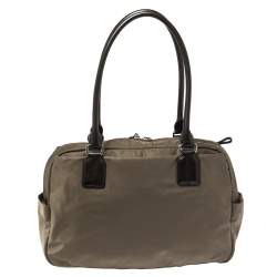 Pre Owned Tumi Khaki Green Nylon Voyageur Geneva Carry All Bag