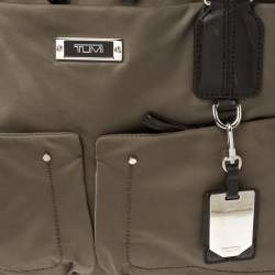 Pre Owned Tumi Khaki Green Nylon Voyageur Geneva Carry All Bag