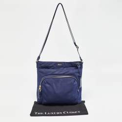 Pre Owned TUMI Navy Blue Nylon Voyageur Capri Messenger Bag