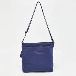 Pre Owned TUMI Navy Blue Nylon Voyageur Capri Messenger Bag