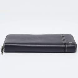 Pre Owned Tumi Black Leather Zip Around Wallet