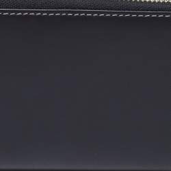 Pre Owned Tumi Black Leather Zip Around Wallet