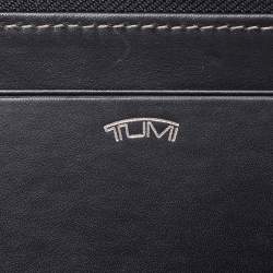 Pre Owned Tumi Black Leather Zip Around Wallet