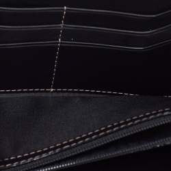 Pre Owned Tumi Black Leather Zip Around Wallet