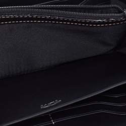 Pre Owned Tumi Black Leather Zip Around Wallet