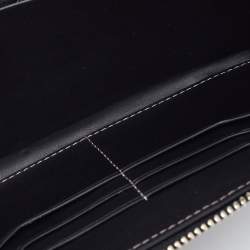 Pre Owned Tumi Black Leather Zip Around Wallet