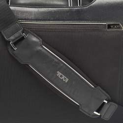 Pre Owned TUMI Black Nylon and Leather Hamilton Arrivè Briefcase Bag
