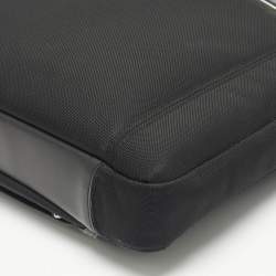 Pre Owned TUMI Black Nylon and Leather Hamilton Arrivè Briefcase Bag