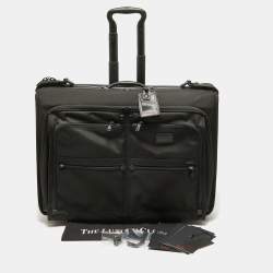 Pre Owned TUMI Black Fabric 2 Wheeled Alpha Classic Garment Luggage