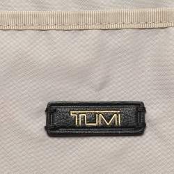 TUMI Black Leather Voyageur Calais Backpack