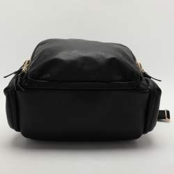TUMI Black Leather Voyageur Calais Backpack