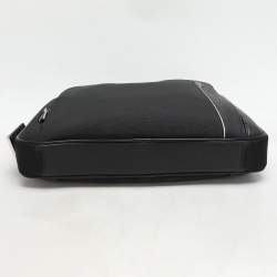 TUMI Black Nylon and Leather Hamilton Arrivè Briefcase Bag