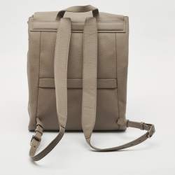 Pre Owned TUMI Beige Leather Kimbell Backpack