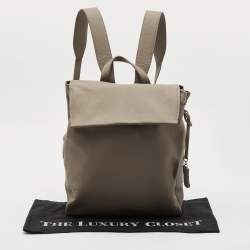 Pre Owned TUMI Beige Leather Kimbell Backpack