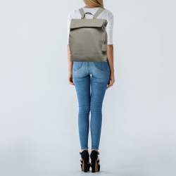 Pre Owned TUMI Beige Leather Kimbell Backpack