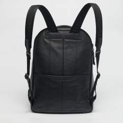 Pre Owned TUMI Black Leather Harrison Backpack