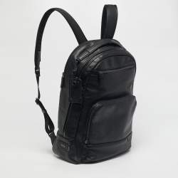 Pre Owned TUMI Black Leather Harrison Backpack