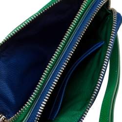 Pre Owned TUMI Azure Blue Nylon Double Pocket Duffel Bag