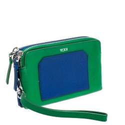 Pre Owned TUMI Azure Blue Nylon Double Pocket Duffel Bag