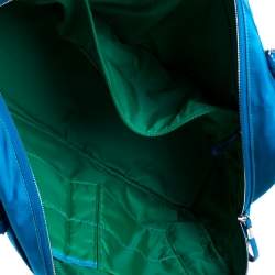 Pre Owned TUMI Azure Blue Nylon Double Pocket Duffel Bag