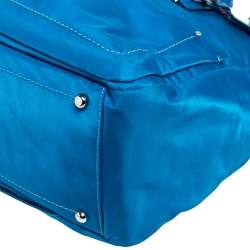 Pre Owned TUMI Azure Blue Nylon Double Pocket Duffel Bag