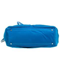 Pre Owned TUMI Azure Blue Nylon Double Pocket Duffel Bag