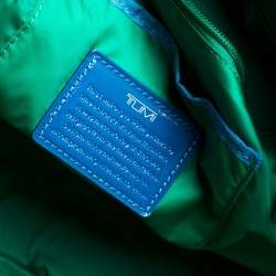 Pre Owned TUMI Azure Blue Nylon Double Pocket Duffel Bag