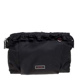 Tumi Black Nylon Zipped Pouch 