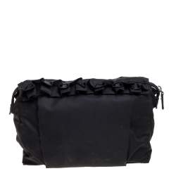 Tumi Black Nylon Zipped Pouch 