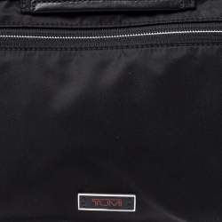 Pre Owned Tumi Black Nylon Zip Pocket Travel Clutch