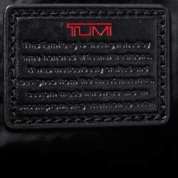 Pre Owned Tumi Black Nylon Zip Pocket Travel Clutch